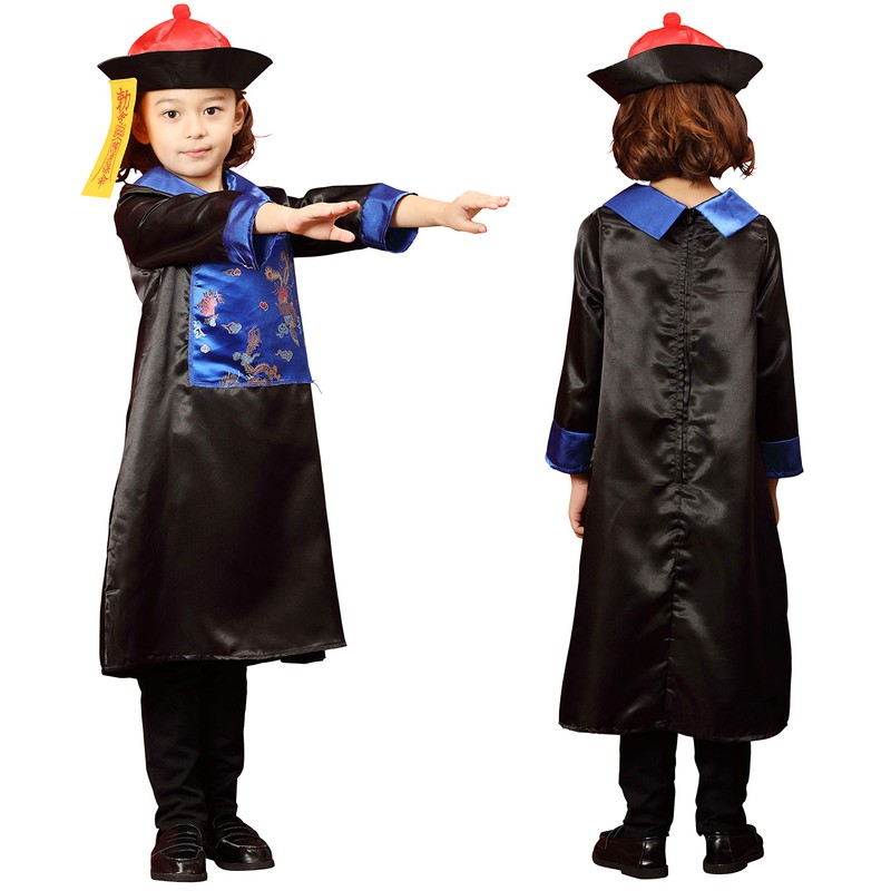 Party City Kids Cosplay Kyonshi, Black, Blue, 39.4 inches (100