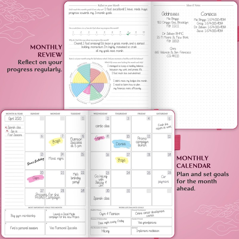 Legend Planner Hourly Schedule – Weekly & Daily Organizer with
