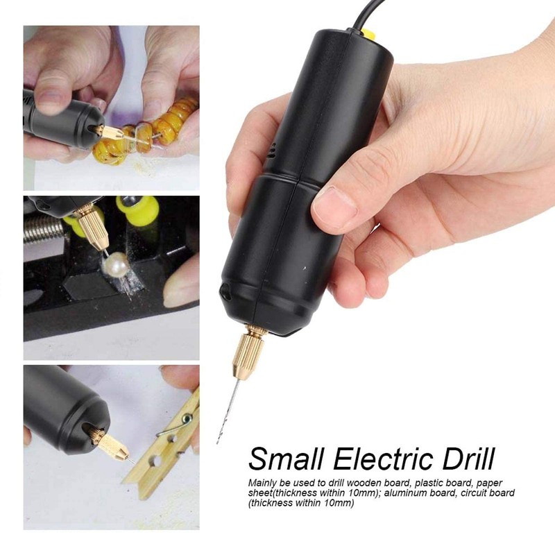 LANTRO JS DC 5V Mini Drill Set USB Portable Mini