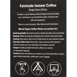 MOUNT HAGEN Organic Instant Single Serve Coffee, 1.76 OZ