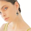 Dtup Aretes Malefica Corazon Oro Negro Gotico Original S925 Dtup®