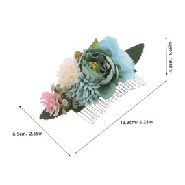 TOVINANNA Floral Bridal Hair Comb Lightweight Wedding Headpiece for Women Clips with Faux Flowers for Beach Natural Elegance High Realism Design