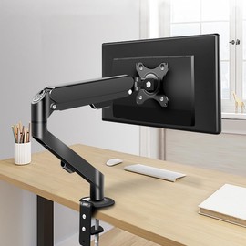 MagicHold Single Monitor Desk Mount for 13 to 35 Inch Screen, Adjustable Gas Spring Monitor Arm,Max 30.9lbs Computer Monitor Stand Holder