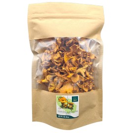Forest Food Shop Dried Chanterelle Mushrooms 3 Ounce – Handpicked from Wild Forests, Air-Dried Mushrooms, Sourced by a Small Family Business, Ideal for Cooking and Gourmet Recipes.