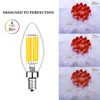 SHUWDKAR Low Voltage Bulbs 12 Volt Candelabra Base LED Bulbs,