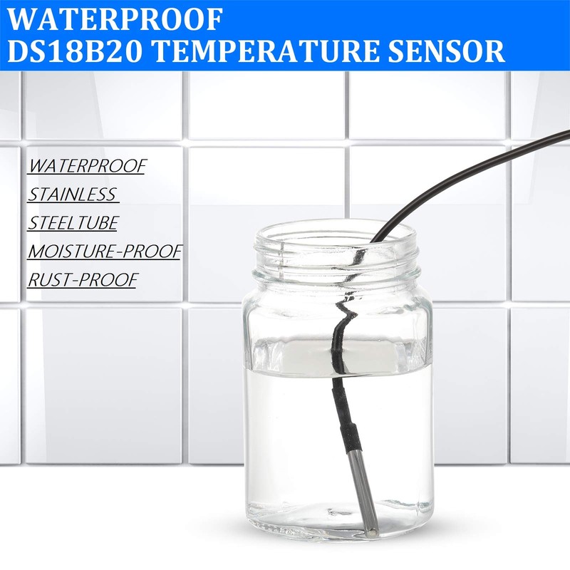 Weewooday DS18B20 1 m/ 3.2 Ft Digital Temperature Thermal Cable
