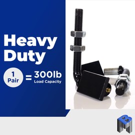 Bobco Metals J Bolt Steel 5/8" Gate Hinges | Heavy Duty Gate Hinges, Door Hinge, Fence Gates Hardware, Driveway Gate-Weld on Hinges - 150 lb x 4 Pcs