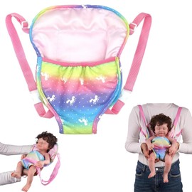 Norhogo Backpack Doll Carrier, Doll Carrier, Baby Carrier Backpack Doll Carrier Accessories for Doll for 14-18 Inch Doll, Pink (Doll Not Included)