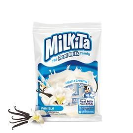Milkita Creamy Vanilla Milk Candy – Low-Sugar Healthy Sweets with Real Milk for Kids & Adults – Fat Free & Gluten Free Candy with Calcium for Everyday Indulgence (25 Count Bag)