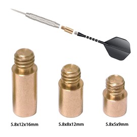 KEVZHUKWV 15 Pcs 2BA Thread Dart Accessories 1.5 g Brass Dart Weights Add Accentuator Adjuster Darts Accessory for Darts with 2BA Threads Dart Accessories