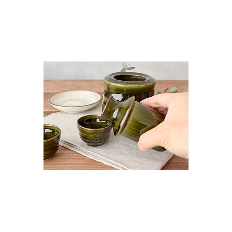 Tableware East Sake Set, Tokuri, Fresh Green, 5.3 fl oz