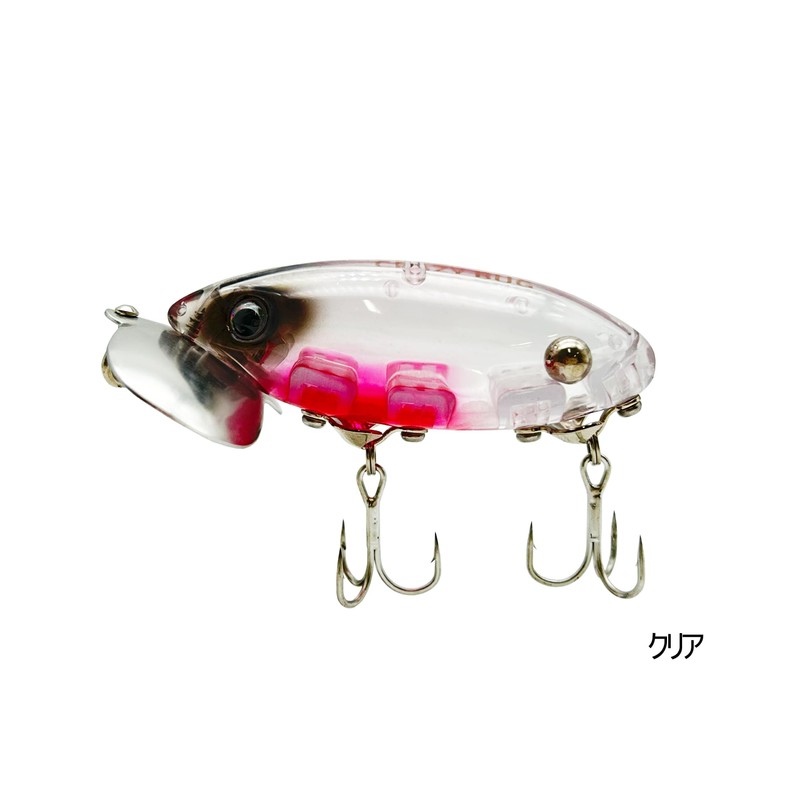 Lunahisano Lures CRAZY BUG Crazy Bug Topwater Plug Black Bass