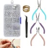 710 Pcs Jewellery Earring Making Kit with Jump Rings Pliers