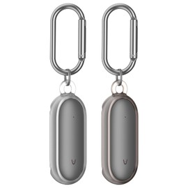 Nimuw [2 Pack] protective case for Plaud NotePin Electronic Device Carry Case Portable Water resistant compatible for Plaud NotePin Device Accessories with Carabiner (Clear & Grey)