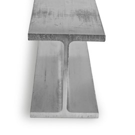 OnlineMetals 6061 Aluminum I-Beam, Unpolished (Mill) Finish, Extruded, T6-Temper, ASTM B221, Equal Leg Length, Squared Corners, 3" Leg Lengths, 4" Width, 0.29" Wall Thickness, 24" Length