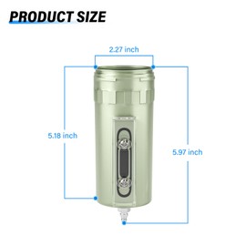 TAILONZ PNEUMATIC Heavy Duty Industrial Grade Air Drying Filter Cup Filter Replacement(Manual Drainage)