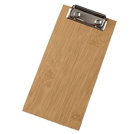American Metalcraft BB8 Wood Clipboard Menu Holder, Bamboo