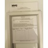 BUILDINGSIGNS.COM Elevator Inspection Certificate Frame Size 6X9 Inch (Aluminium, Heavy
