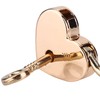 Heart Shaped Padlock with Skeleton Key, 2 Sets, Metal Lock
