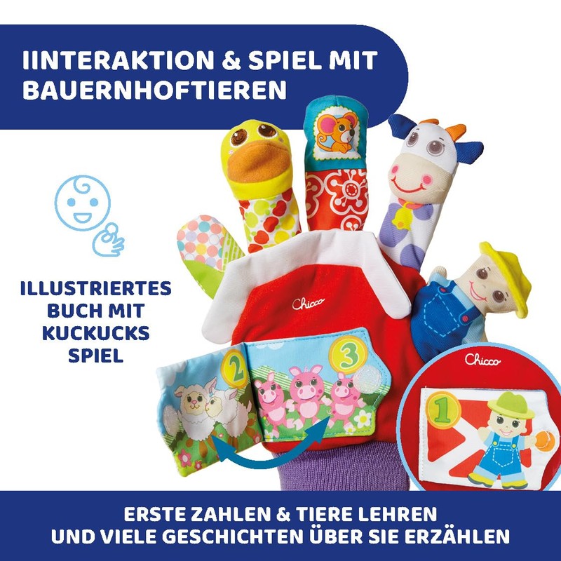 Chicco 7651 – Game Farm Animals Glove