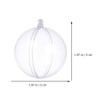 Christmas Empty Clear Balls Pendant: 15pcs Transparent Fillable Ball Xmas