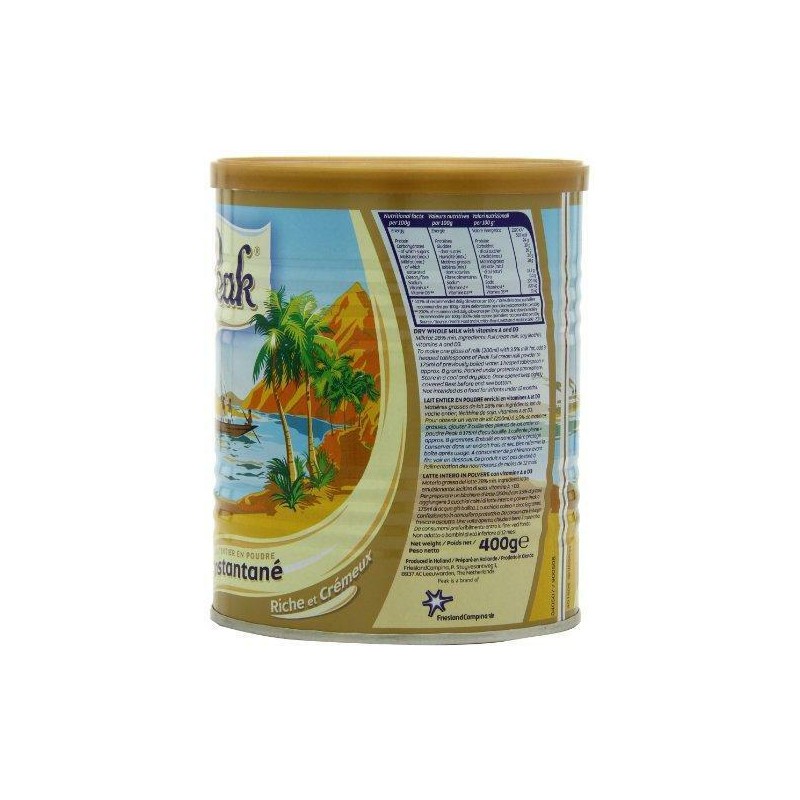 Peak Instant Full-Cream Dry Whole Milk Powder, 400-Grams
