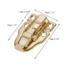 dophee 10Pcs Vitnage Gold Duckbilled Toggle Hasp Latch Clasp Lock