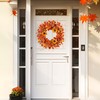 WSTPUPU Fall Wreath 22 Inch Fall Wreaths for Front Door