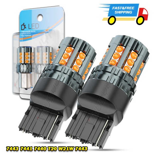 CHUSYYRAY No Hyper Flash 7443 7444NA LED Turn Signal Parking
