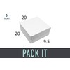 PACKIT | Caja Base y Tapa Chica blanca 20x20x9.5 |