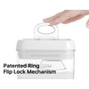 Felli Flip Tite Acrylic Food Storage Container with Lid 6”