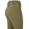 HORZE Womens High Waist Full Seat Breeches with Crystals -