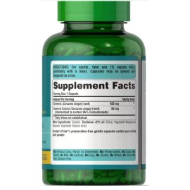 Puritan's Pride Turmeric Curcumin 500 Mg-180 Capsules Exp 6/26
