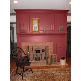 Old Village Paint 1711PT Acrylic Latex Paint 1 Pint - Rittenhouse Red