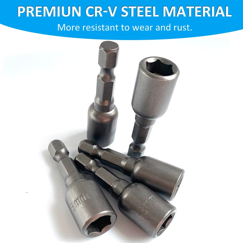 5/16'' Nut Driver Bit Sets 10PCS, SKZIRI 5/16 inch Nut