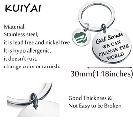 KUIYAI Girl Scouts Gift Girl Scout Leader Gift Scouts Troop Gift Scoutmaster Gift Girl Scout Camper Gift Scout Cookie Gift (CA-GScoutsK)