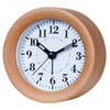 UberDeco 4 inch solid wood mantel alarm clock, nature wooden
