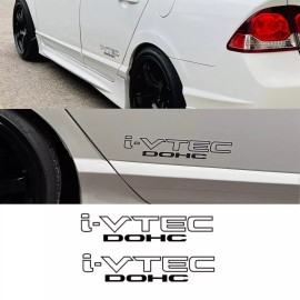 Honda i-Vtec Sticker ivtec Decal Acura RSX Honda Civic Si Type R Vinyl OEM 2.5" x 11." - White