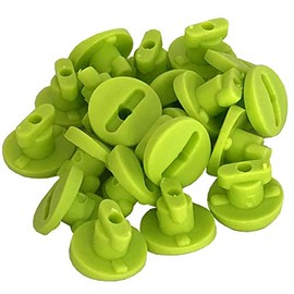 TikTakToo Moveandstic Pipe Fuses Pipe Lock for Pipes or Plate Knob Plate Buttons Plate Screw Plate Lock (20 Pipe Closures, Apple Green)