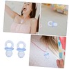 SUPVOX 150 pcs Mini Acrylic Pacifiers for Shower Favors Clear