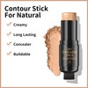 2 In 1 Contour Stick Makeup with Built-In Brush, Makeup