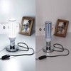 Aplstar Polished Metal Desktop Lamp Base Silver Color Solid E26/E27