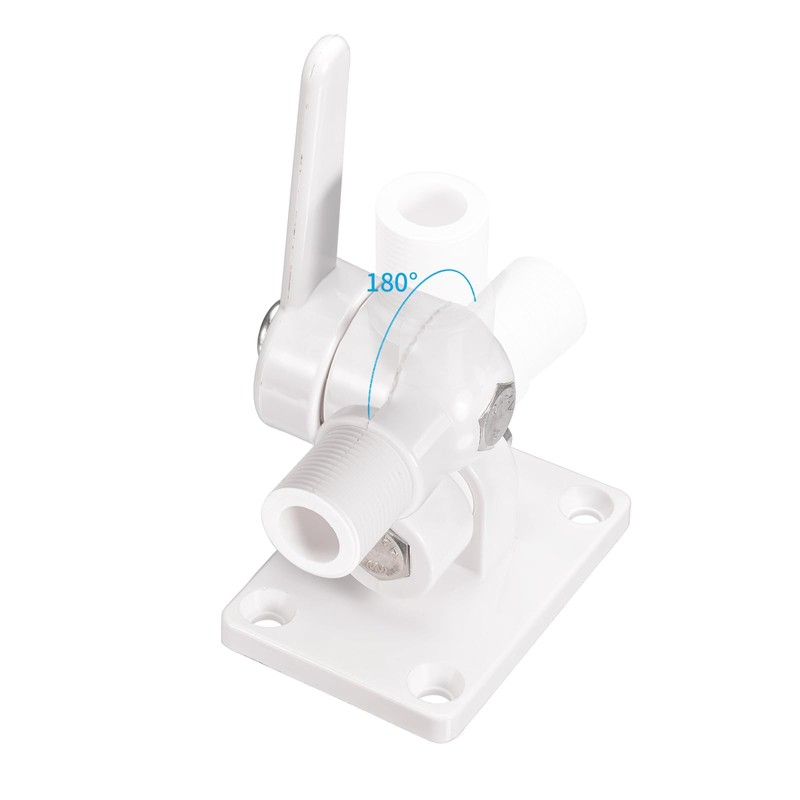 Bingfu VHF Marine GPS Antenna Mounting Kit Dual-axis Heavy-Duty Adjustable
