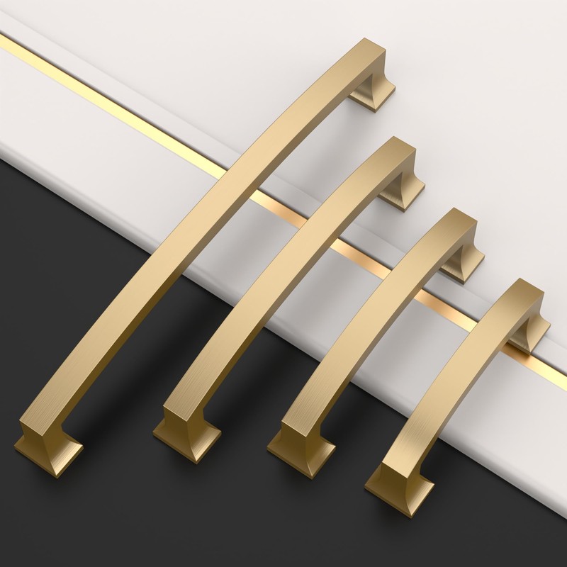 Amerdeco 10 Pack Bronze Cabinet Pulls - 5 Inch Hole