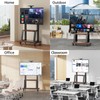 Mobile TV Stand Rolling TV Cart with Wheels for 32-75