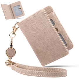 Dockii Pass Case, Commuter Pass Case, Bifold Card Case, Women's, Men's, Lightweight, Thin, Ultra Thin, Double Sided, 4 Card Storage, Unisex, Embossing, Skimming Prevention, Commuter Pass Holder, Men's