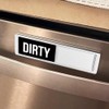 Flower Dirty Clean Dishwasher Magnet,Kitchen Reversible Dish Washer Magnet Sign,
