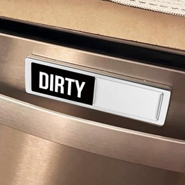 Flower Dirty Clean Dishwasher Magnet,Kitchen Reversible Dish Washer Magnet Sign, Refrigerator Magnet Flip with Magnetic Plate,Dishwasher Magnet Clean Dirty Sign Magnet,Home Kitchen Accessories