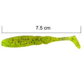 SEABUZZ Rubber Fish Fishing Lure Set Zulu Shad 5 Pieces x 75 mm - Pike Zander Perch Rubber Bait - Trout & Catfish Artificial Bait - Predator Fish Fishing Set - Fresh and Saltwater Fishing Equipment