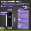 Filzada® 45 x Robotic Lawnmower Blades Carbon Including Screws -